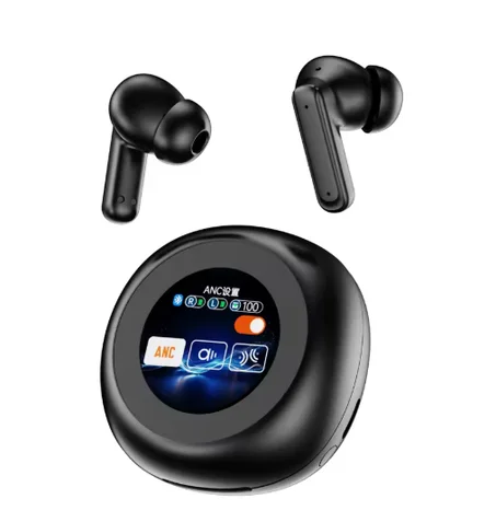 سماعة أذن ذكية بشاشة LCD