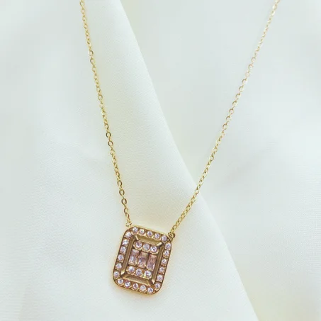 Collier Baguette dorée