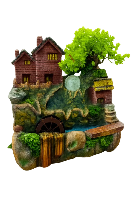 🏡 نافورة منزل  قروي فني – عالم من الهدوء والجمال في زاوية بيتك