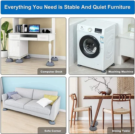 🔇 وسادات مانعة للاهتزاز – ثبات وهدوء لأجهزتك المنزلية