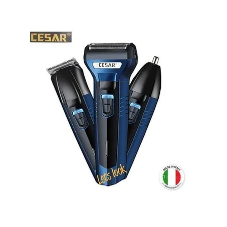 🧔‍♂️ طقم الحلاقة الرجالي CESAR 3 في 1 – تصميم إيطالي