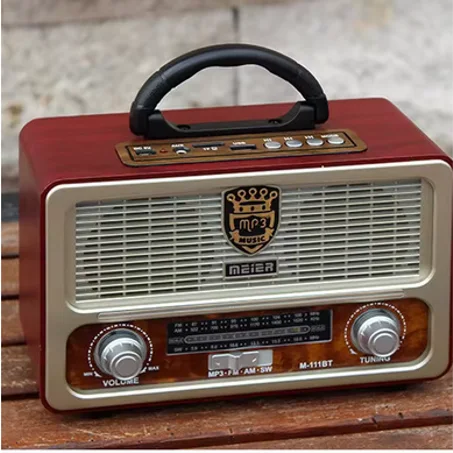 🎙️ راديو كلاسيكي فاخر متعدد الوظائف - موديل