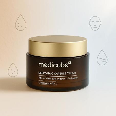 كريم فيتامين سي المركز لتفتيح وترطيب البشرة بعمق