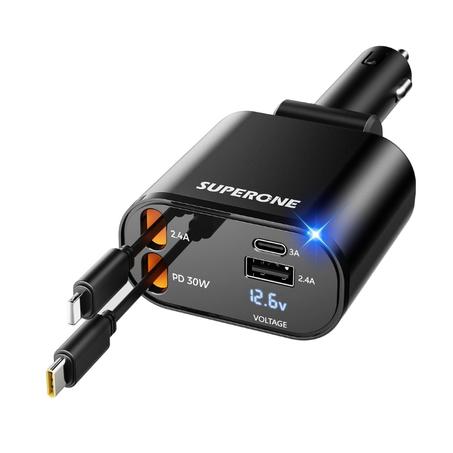 شاحن السيارة القابل للسحب 4 في 1