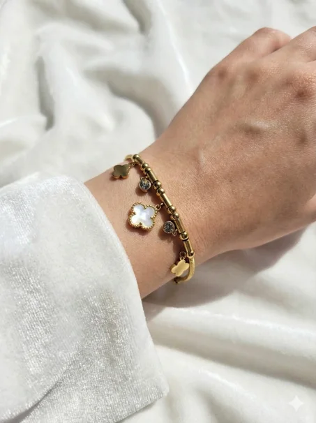 Crystal Clover bracelet