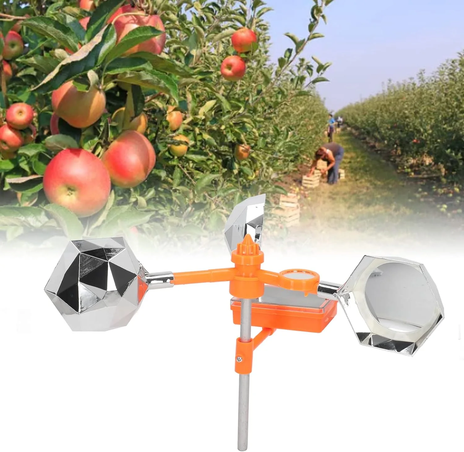 Répulsif Anti-Oiseaux Solaire Rotatif 360°