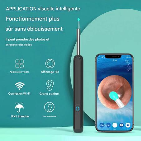 Nettoyeur d'oreille visuel intelligent sans fil