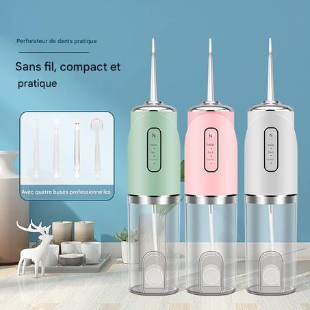 Nettoyeur Dentaire à Eau – 3 Modes & 4 Jets