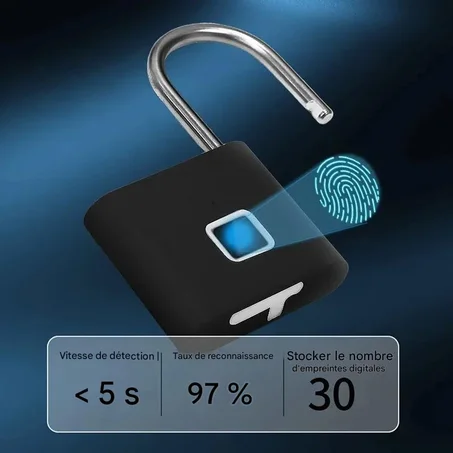 Cadenas intelligent à empreintes digitales