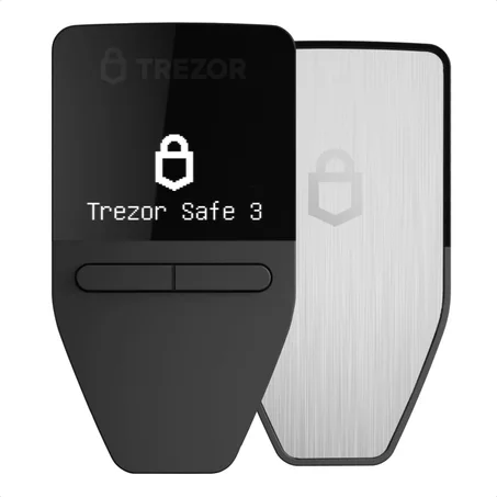 Trezor Safe 3 - Passphrase & Secure Element Protected Crypto Hardware Wallet