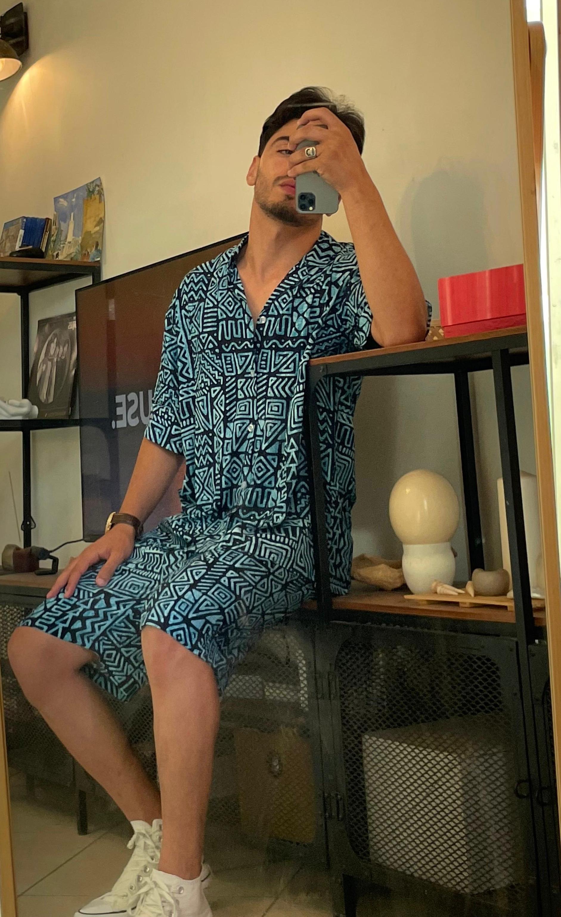 Aztec (bleu) Oversize Set