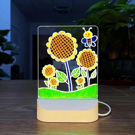 Tableau de dessin DIY en acrylique lumineux.