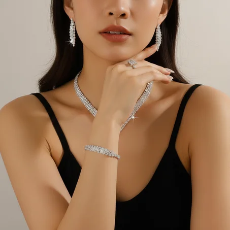 طقم مجوهرات فاخر 081