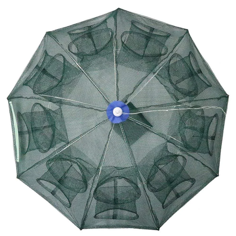 قفص صيد الأسماك والروبيان القابل للطي