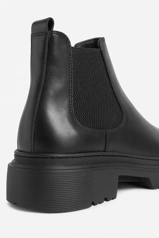 Boots Homme en Cuir Noir BT1008