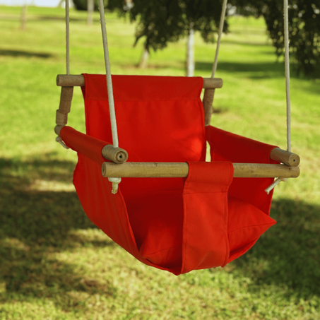 أرجوحة الأطفال المنزلية ما بين (5أشهر-5سنوات)👶🙈💕 للون برتقالي