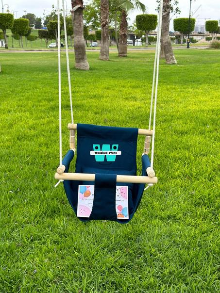 أرجوحة الأطفال المنزلية  لون ازرق 👶🙈💕  bebe swing blue