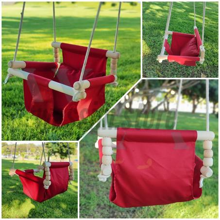 أرجوحة الأطفال المنزلية  لون احمر 👶🙈💕 bebe swing احمر