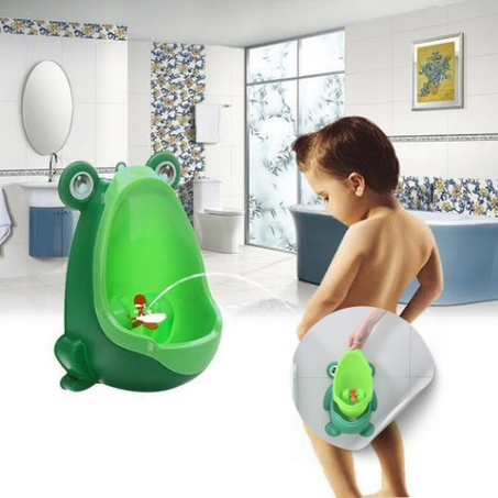 مرحاض على شكل ضفدع  للتدريب للأطفال الأولاد على استخدام  المرحاض