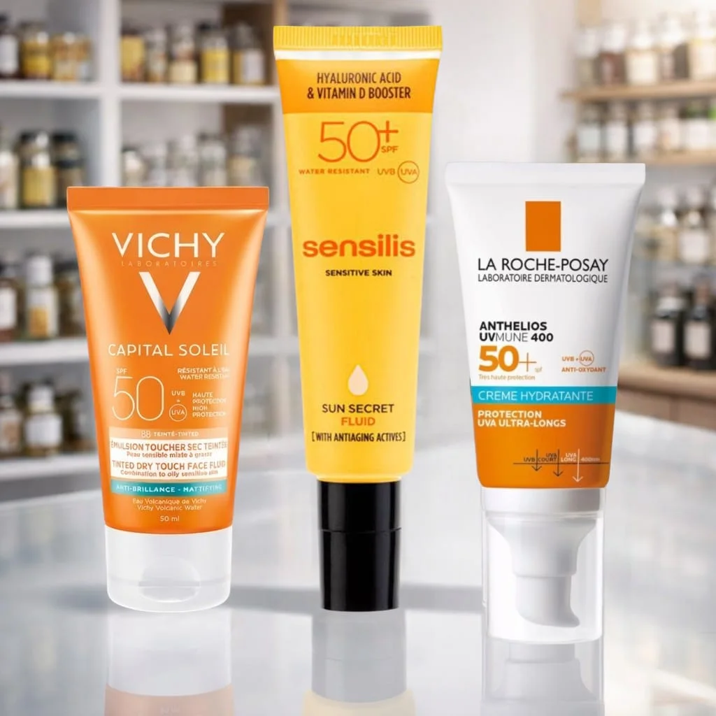 ثلاث واقيات شمسية