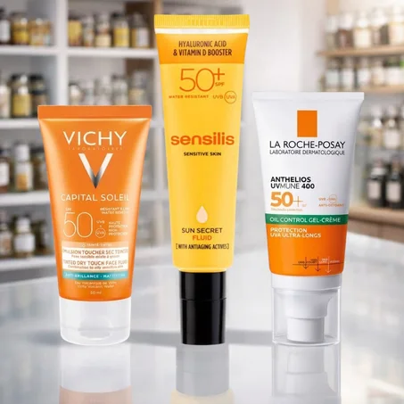 ثلاث واقيات شمسية