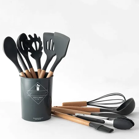 مجموعة أدوات مطبخ سيليكون 12 قطعة