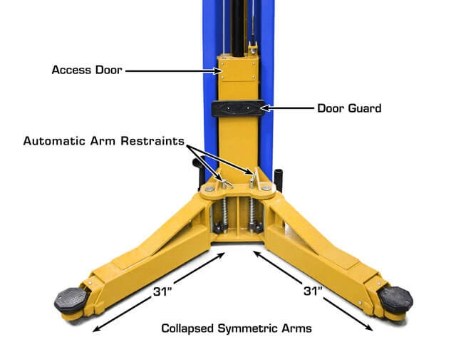 Atlas® Platinum PVL-12 ALI Certified 2 Post Lift 12,000 lbs