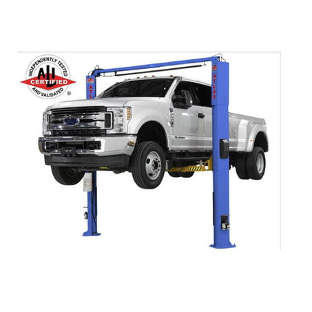 Atlas® Platinum PVL-10 ALI Certified Adj Height 2 Post Lift 10,000 lbs