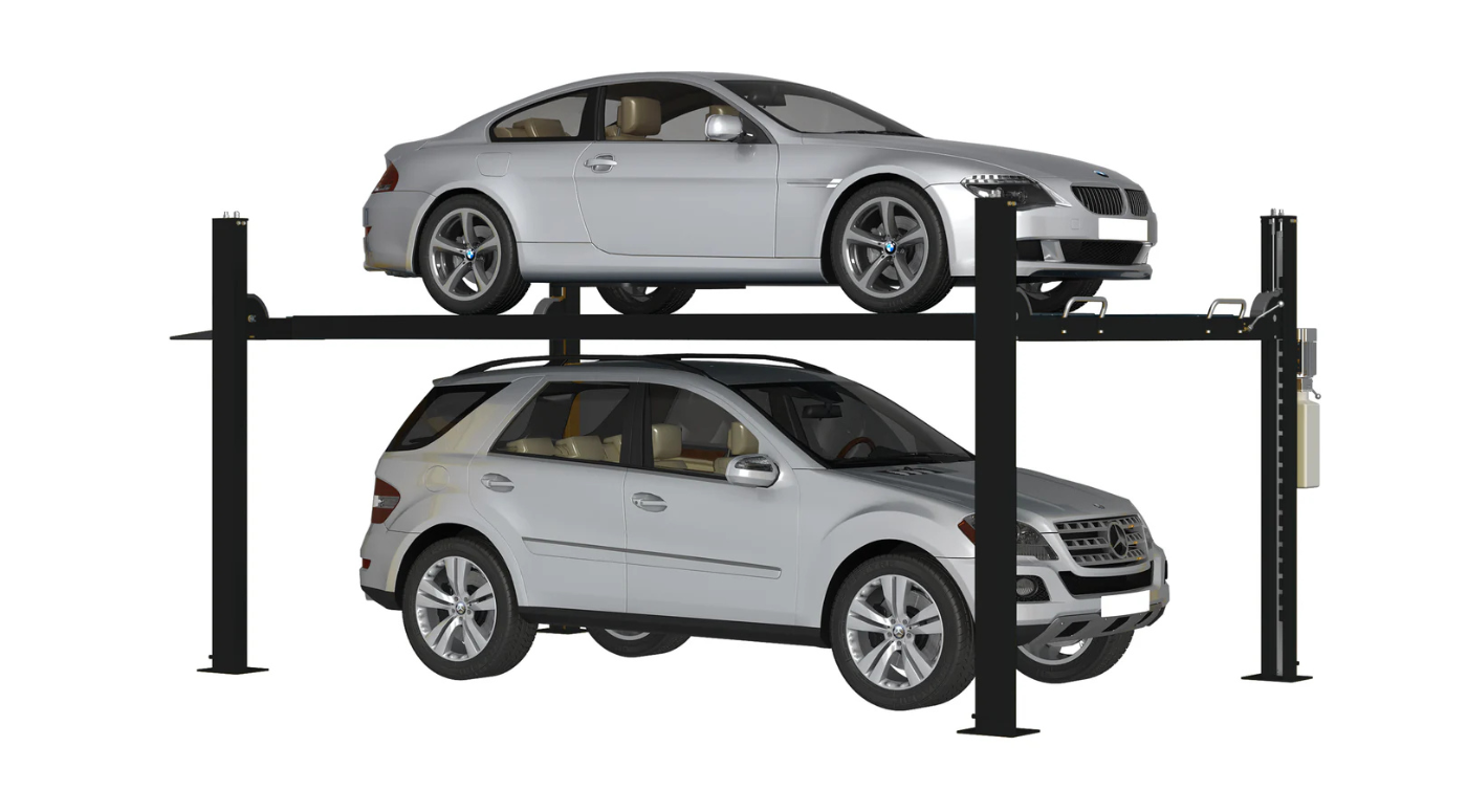 APlusLift 10,000LB 4-Post Portable Parking Storage Service Car Lift - HW-4P10S
