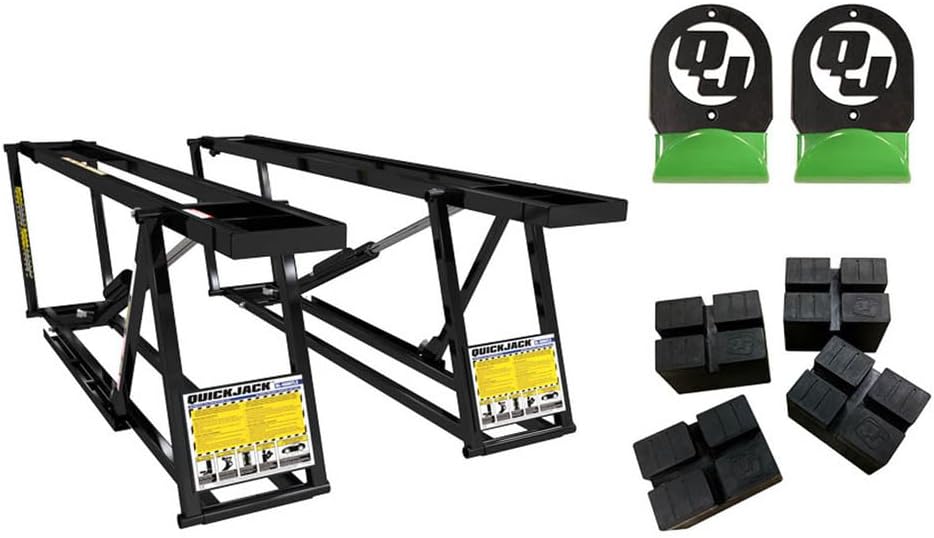QuickJack 5000TLX Bundle – 5000lb Capacity Extended Rail Length Portable Car