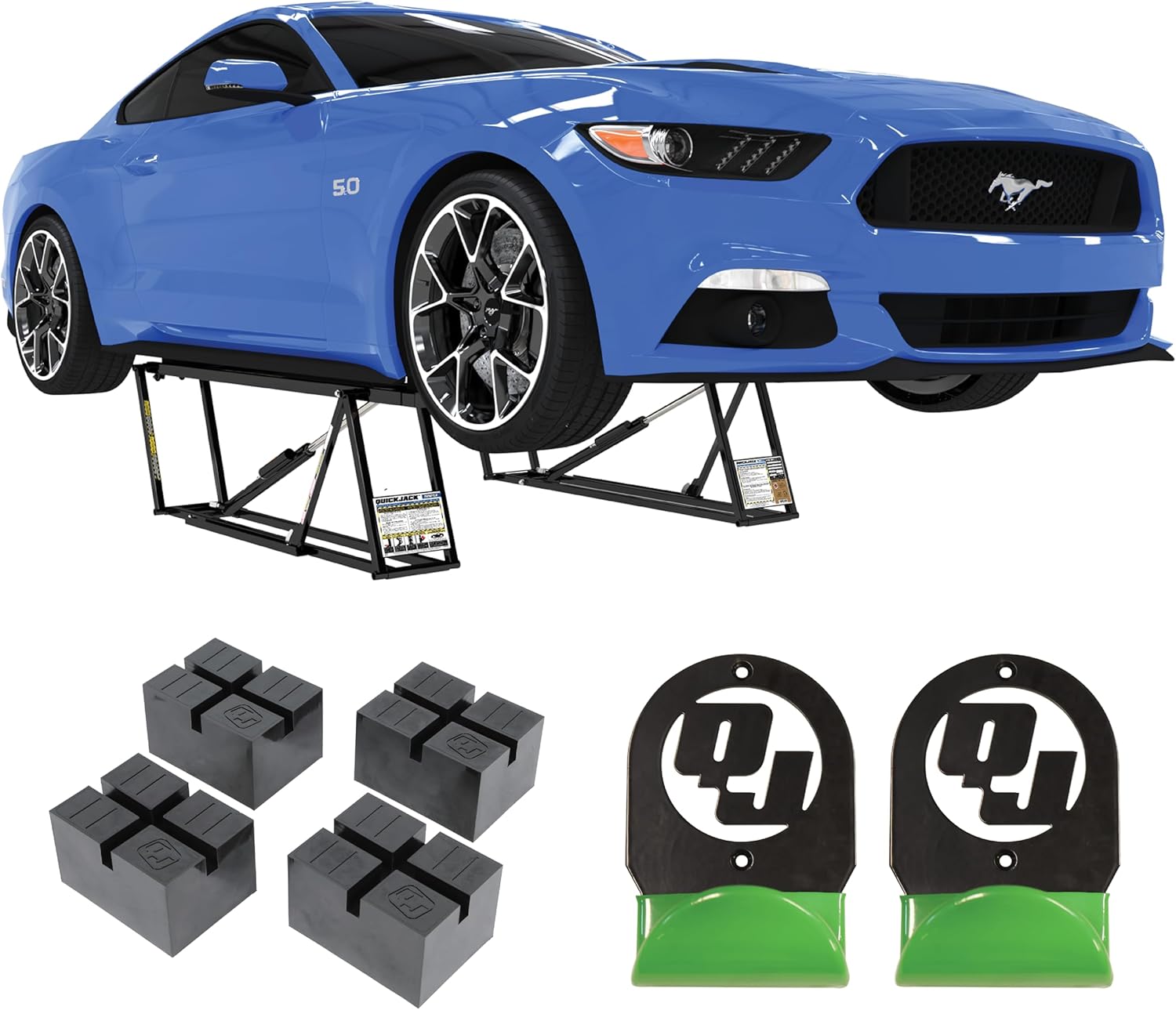 QuickJack 5000TLX Bundle – 5000lb Capacity Extended Rail Length Portable Car