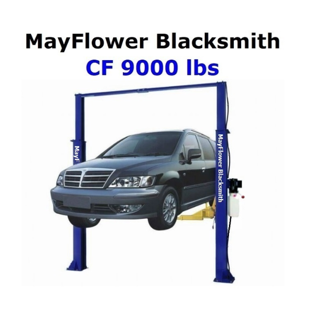 Mayflower Blacksmith Heavy Duty Clear Floor 2-Post Lift Car lift CF 9000 lbs