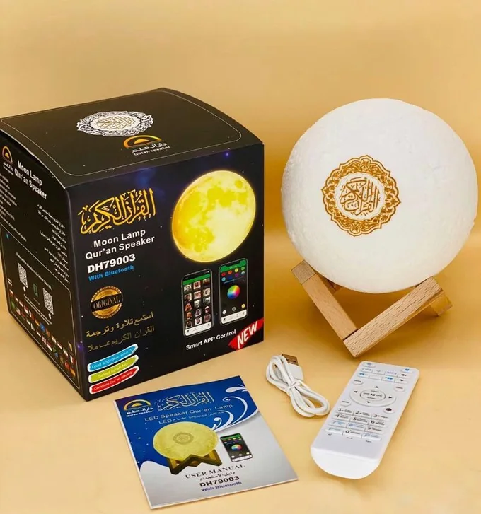 مكبر صوت على شكل مصباح القمر