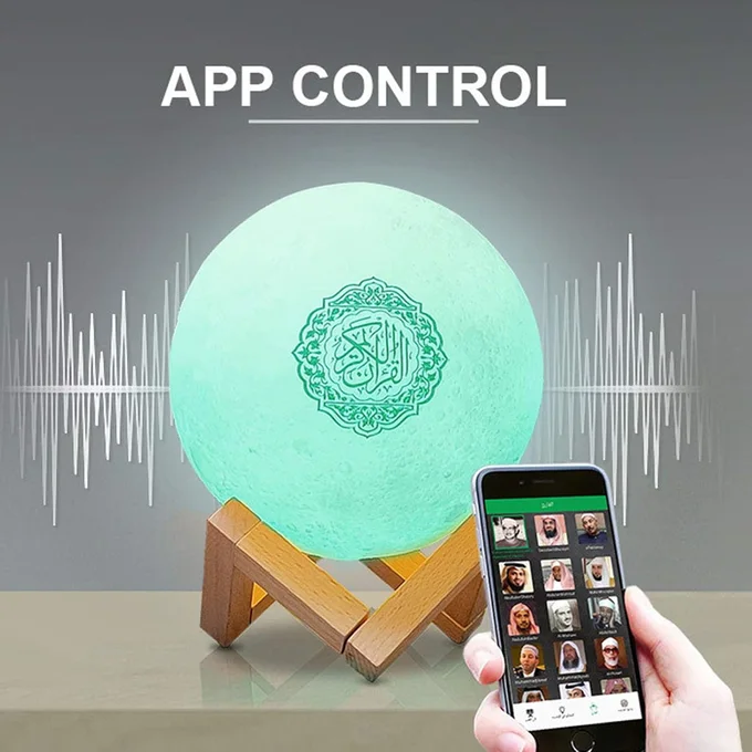 مكبر صوت على شكل مصباح القمر