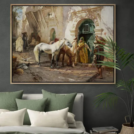 Tableau Déco Marocain Traditionnel – Impressions sur toile modernes contemporaines d’art de mur pour la décoration murale de bureau ou de salon à la maison