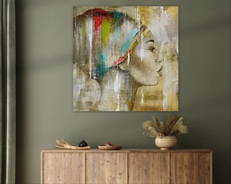 visage d'art africain