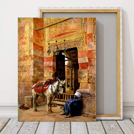 Tableau Déco Marocain Traditionnel – Impressions sur toile modernes contemporaines d’art de mur pour la décoration murale de bureau ou de salon à la maison