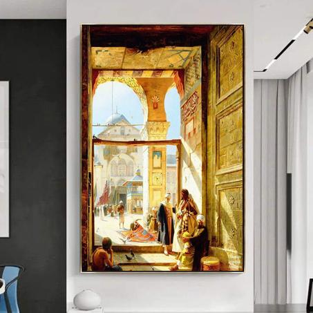 Tableau Déco Marocain Traditionnel – Impressions sur toile modernes contemporaines d’art de mur pour la décoration murale de bureau ou de salon à la maison