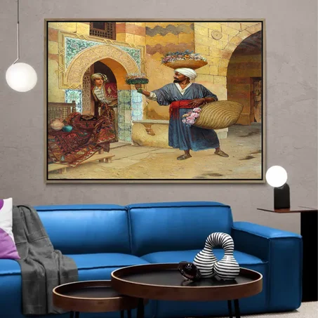 Tableau Déco Marocain Traditionnel – Impressions sur toile modernes contemporaines d’art de mur pour la décoration murale de bureau ou de salon à la maison