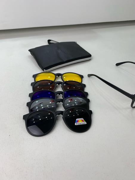 🕶️✨ نظارات 6 في 1 مغناطيسية – إطلالة أنيقة وحماية في كل الأوقات! ✨🕶️