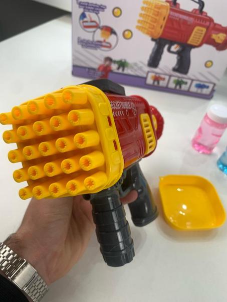 مسدس الفقاعات الأوتوماتيكي للأطفال