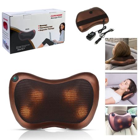 💆‍♂️🔥 وسادة تدليك حرارية بالأشعة تحت الحمراء – راحة فورية أينما كنت! 🔥💆‍♀️