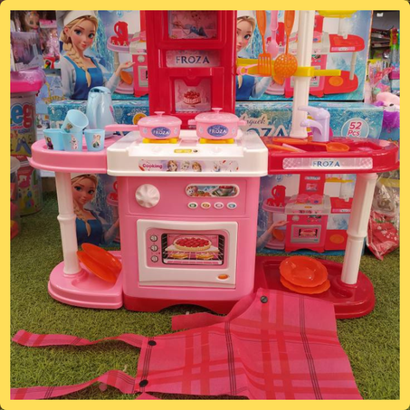 🎀 مطبخ فروزن الفاخر – 52 قطعة + طابلات كتابة  هدية!