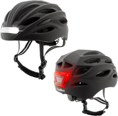 Casque Led Vélo Ville VAE Ebike COOLBOX M02 Lightning Av-Ar