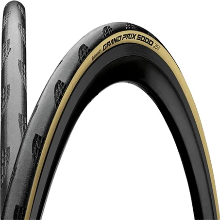 Pneus Vélo Route CONTINENTAL 5000 Grand Prix 700 x 28c Pliable Noir Crème