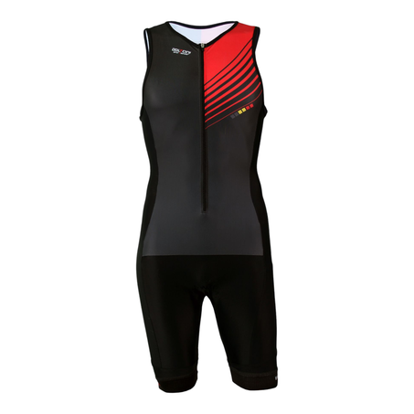 Combinaison Trifonction Triathlon DOLTCINI Pro Forza Sans Manches Red & Acid Mixte