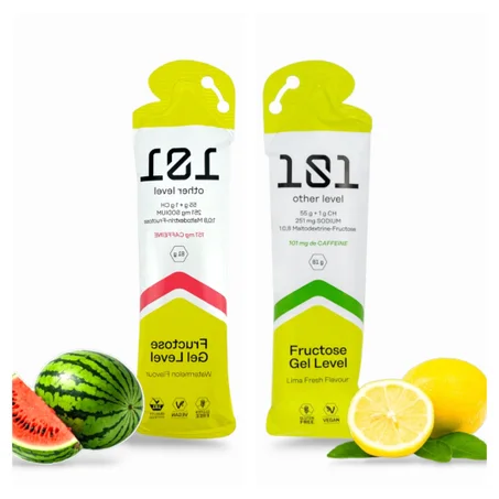Sachet Gel Énergétique Caféiné 101 OTHER LEVEL Fructose Gel Level Eco 81 Gr