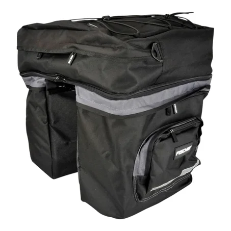 Sacoche Double Cavalière Porte Bagage Vélo VTC Gravel FISCHER Trio XXL 58L