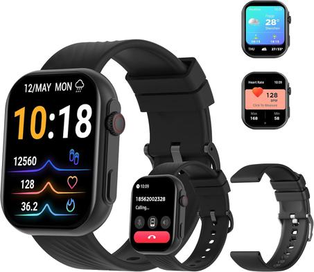 ساعة ذكية لتتبع اللياقة البدنية مع  وضع رياضي ومقاومة للماء بتصنيفلمراقبة معدل ضربات القلب والنوم وعداد الخطوات والسعرات الحرارية