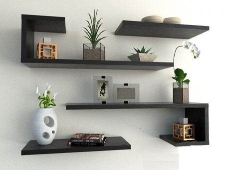 طقم من 4 رفوف للحائط بتصميم عصري وألوان متعددة+توصيل لحد باب المنزل والدفع عند الإستلام